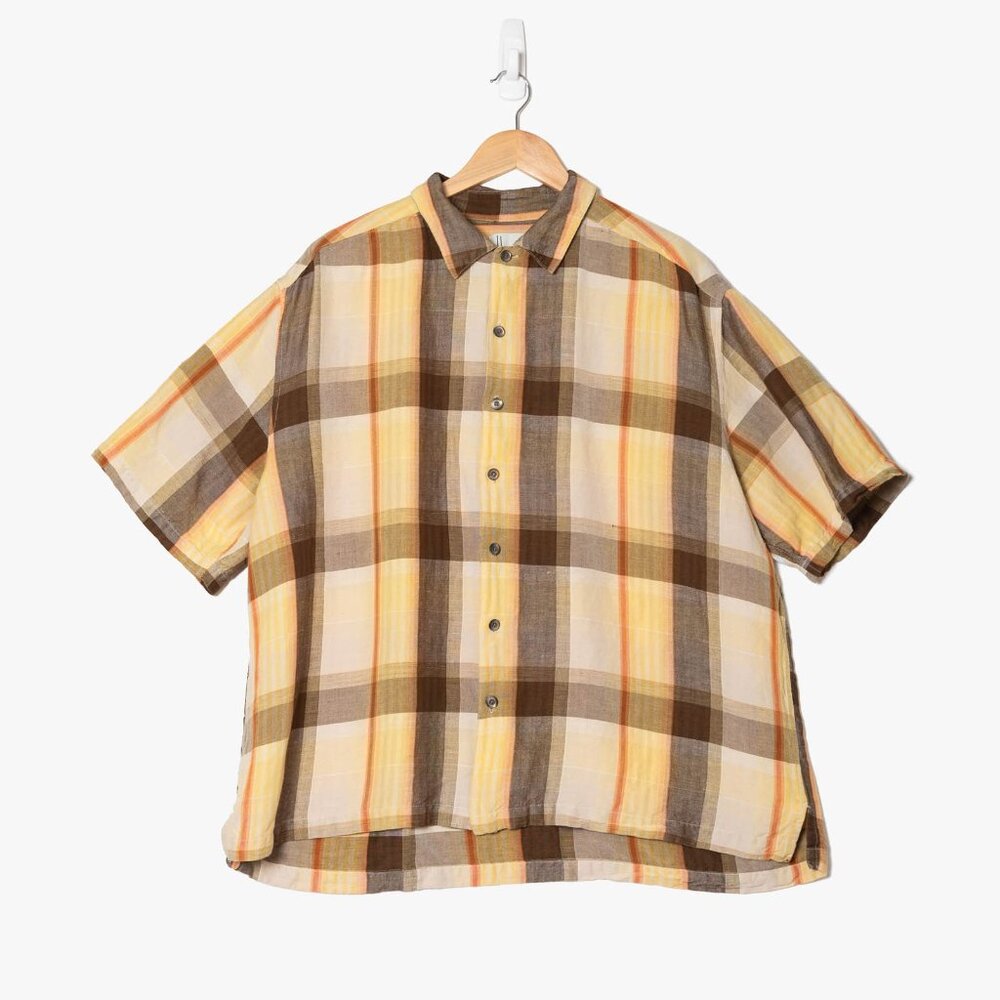 Havanna Shirt Mens XXL Checker Button Up Shirt Orange